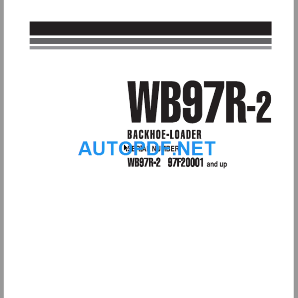 WB97R-2 (97F20001 and UP) Shop Manual