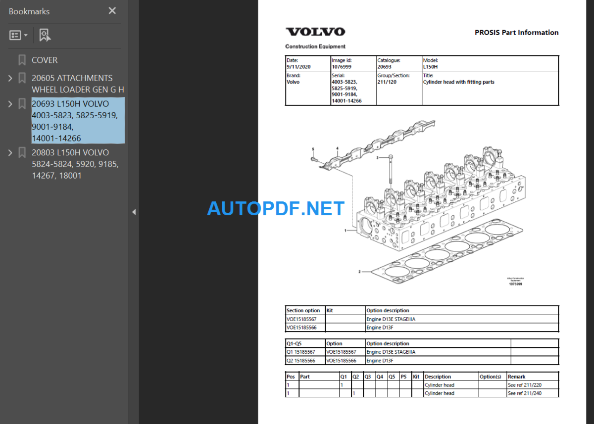 L150H Parts Manual