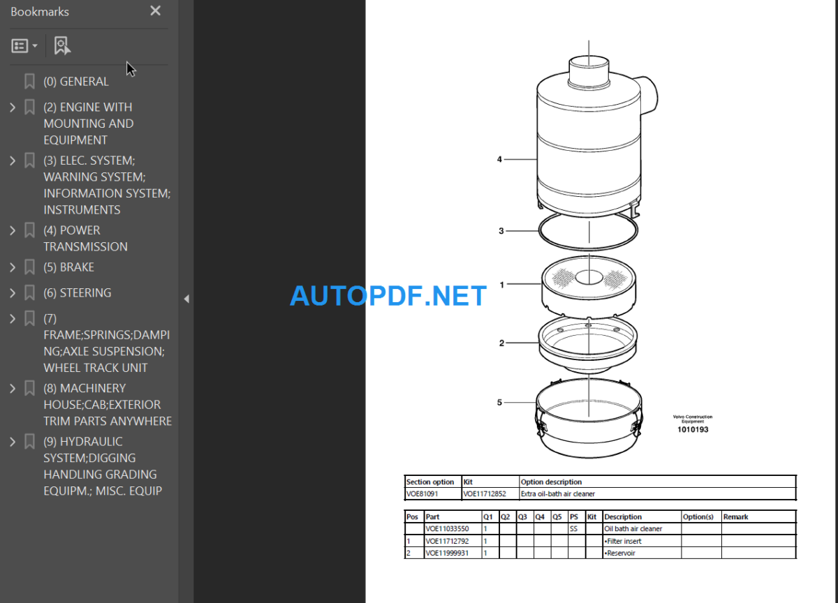 A35D Parts Manual