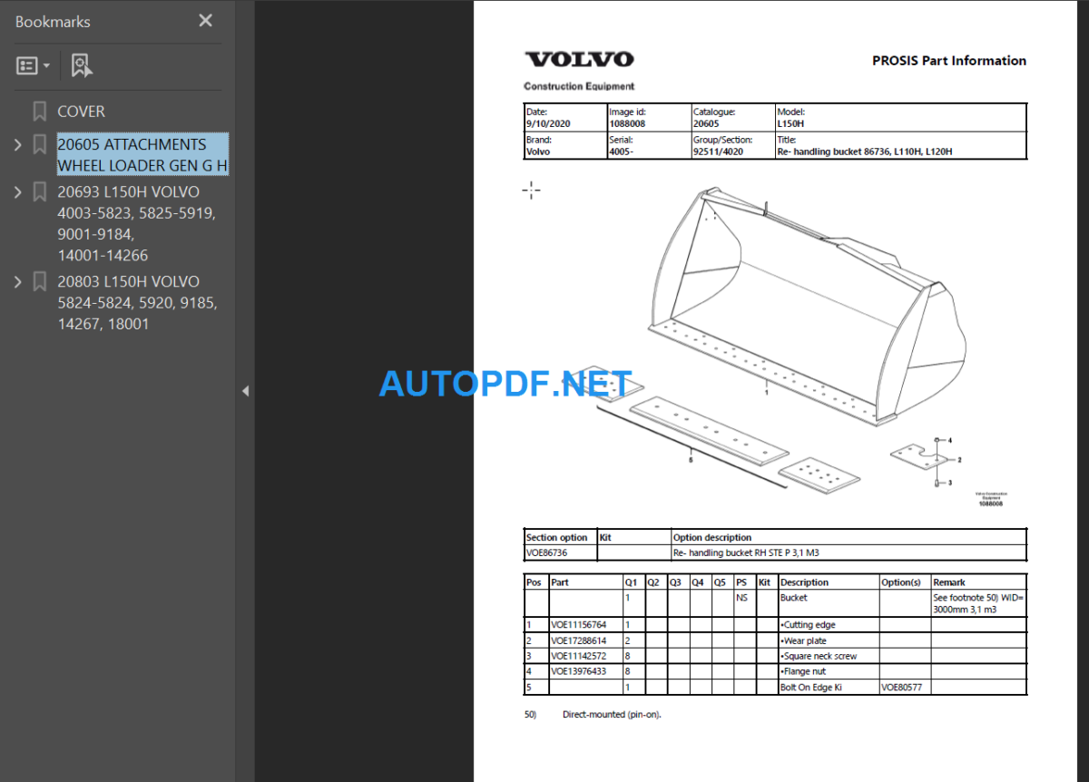 L150H Parts Manual