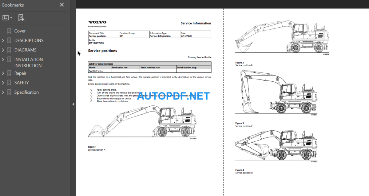 EW180D Service Repair Manual