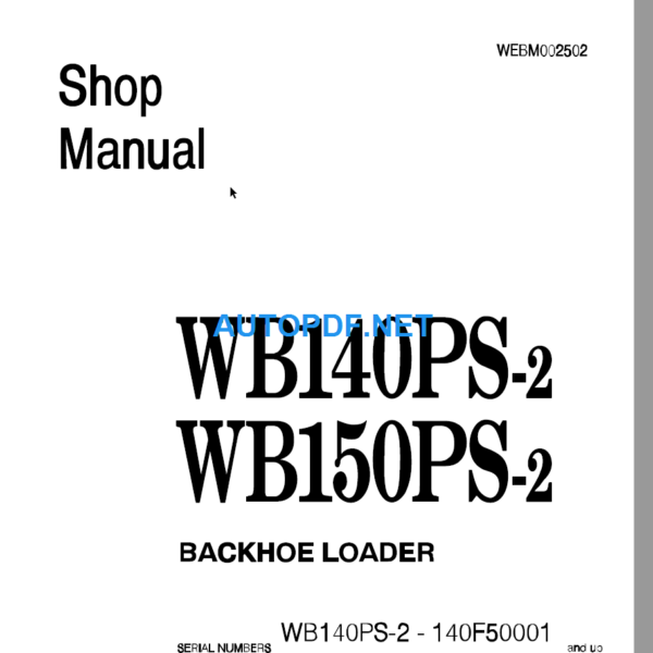 WB140PS-2, WB150PS-2 Shop Manual