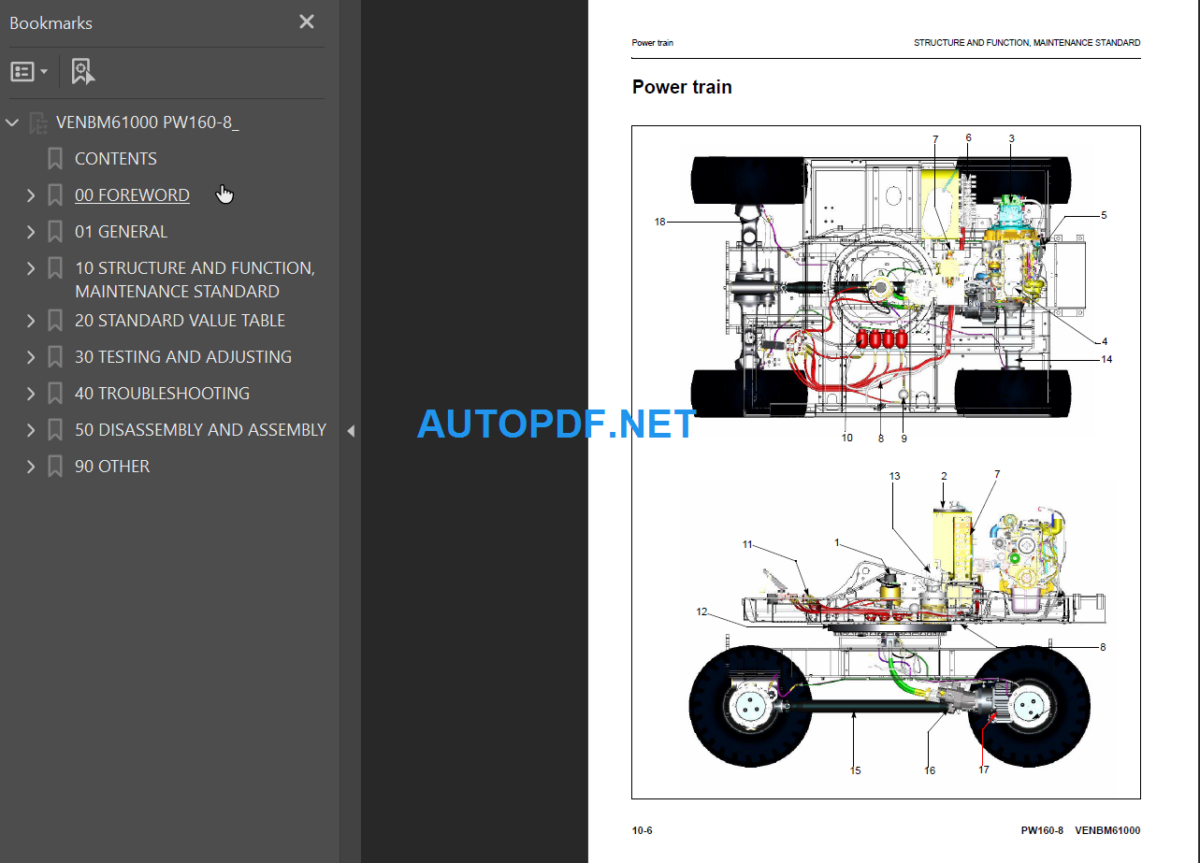 PW160-8 Shop Manual