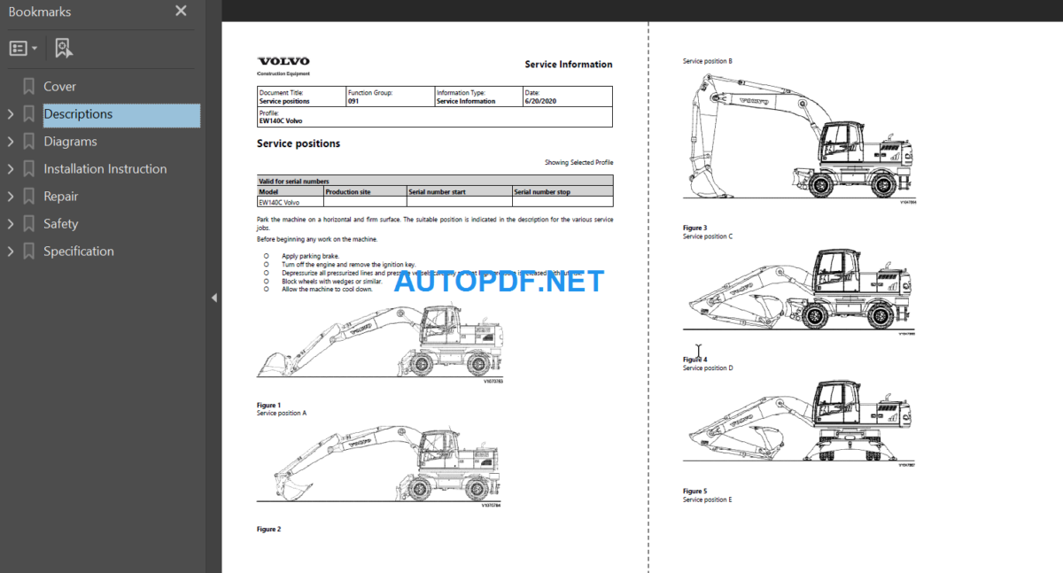 EW140C Service Repair Manual