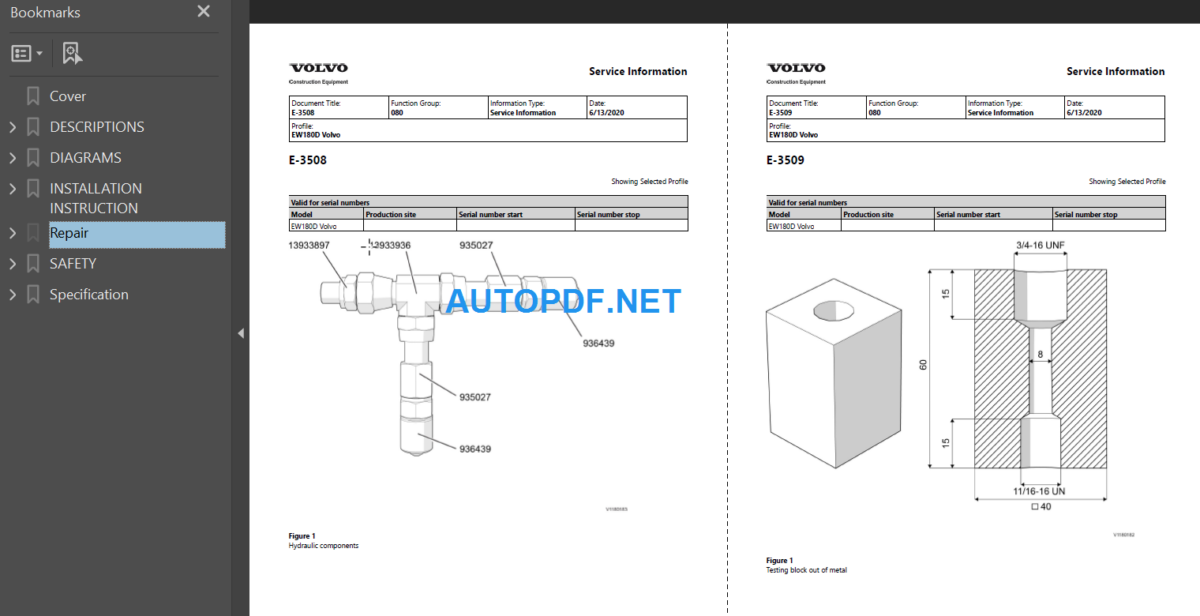 EW180D Service Repair Manual