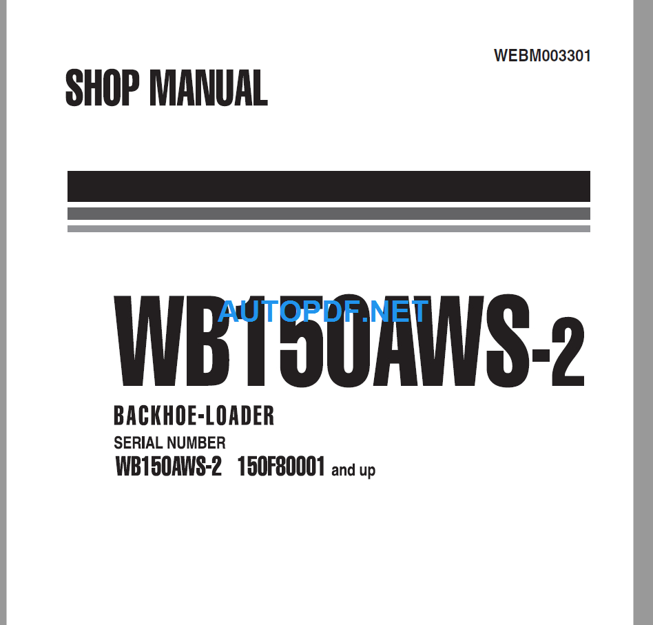 WB150AWS-2 Shop Manual