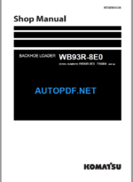 WB93R-8E0 (F85004 and up) Shop Manual