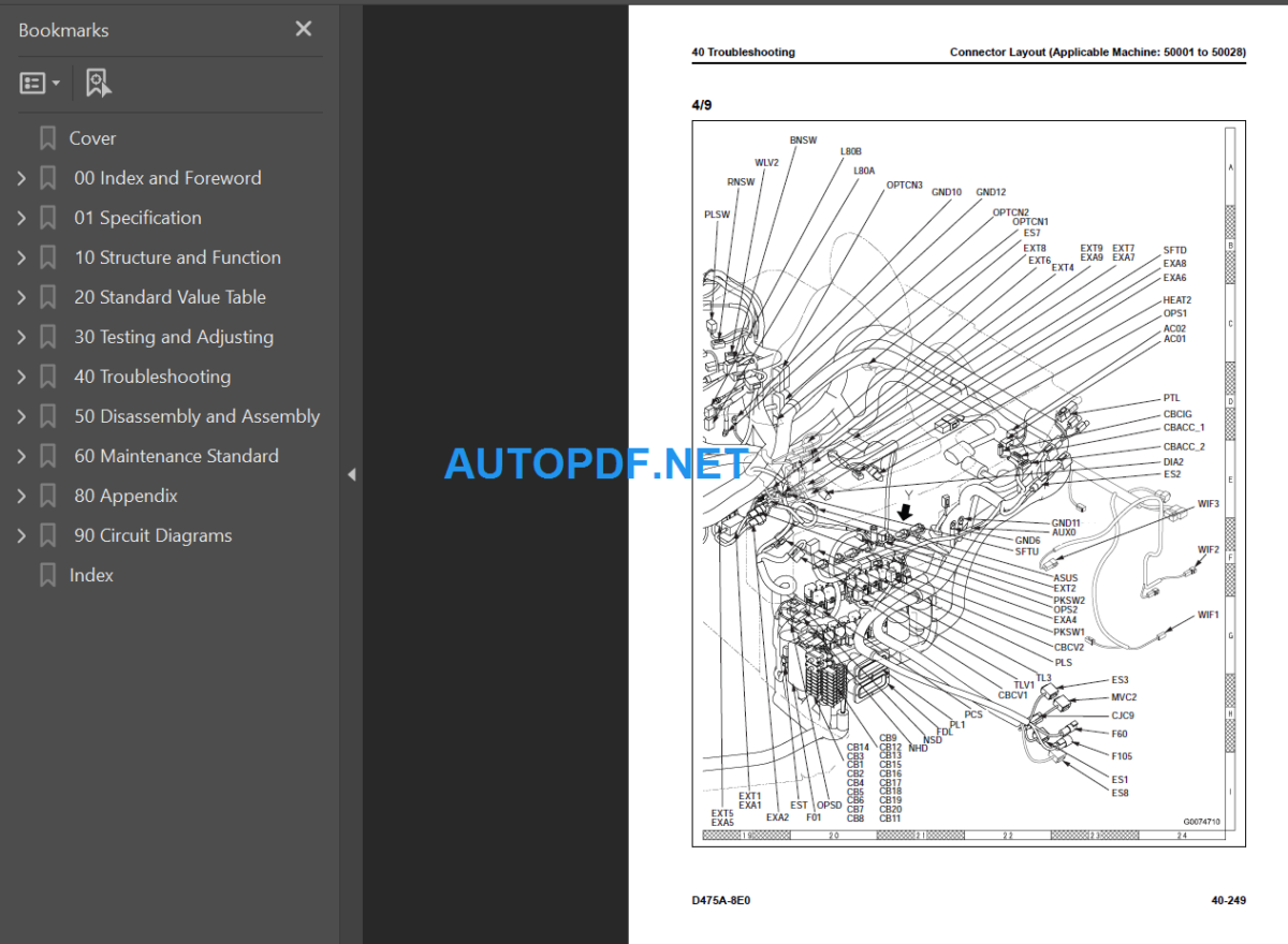 D475A-8E0 Shop Manual