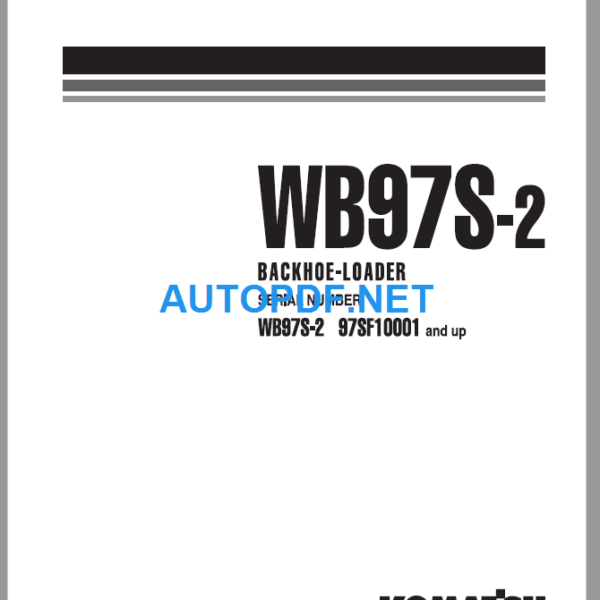 WB97S-2 (97SF10001 and UP) Shop Manual