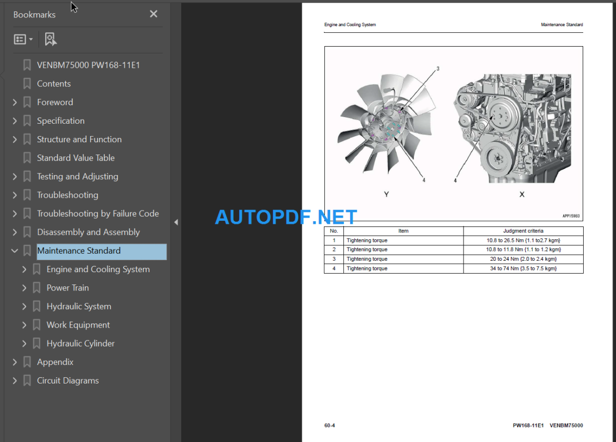 PW168-11E1 Shop Manual