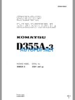 Komatsu D355A-3 Shop Manual
