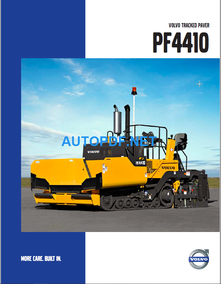 PF4410 Tracked Paver Service Repair Manual