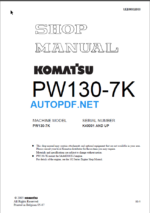 PW130-7K Shop Manual