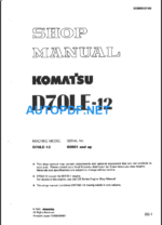 D70LE-12 Shop Manual