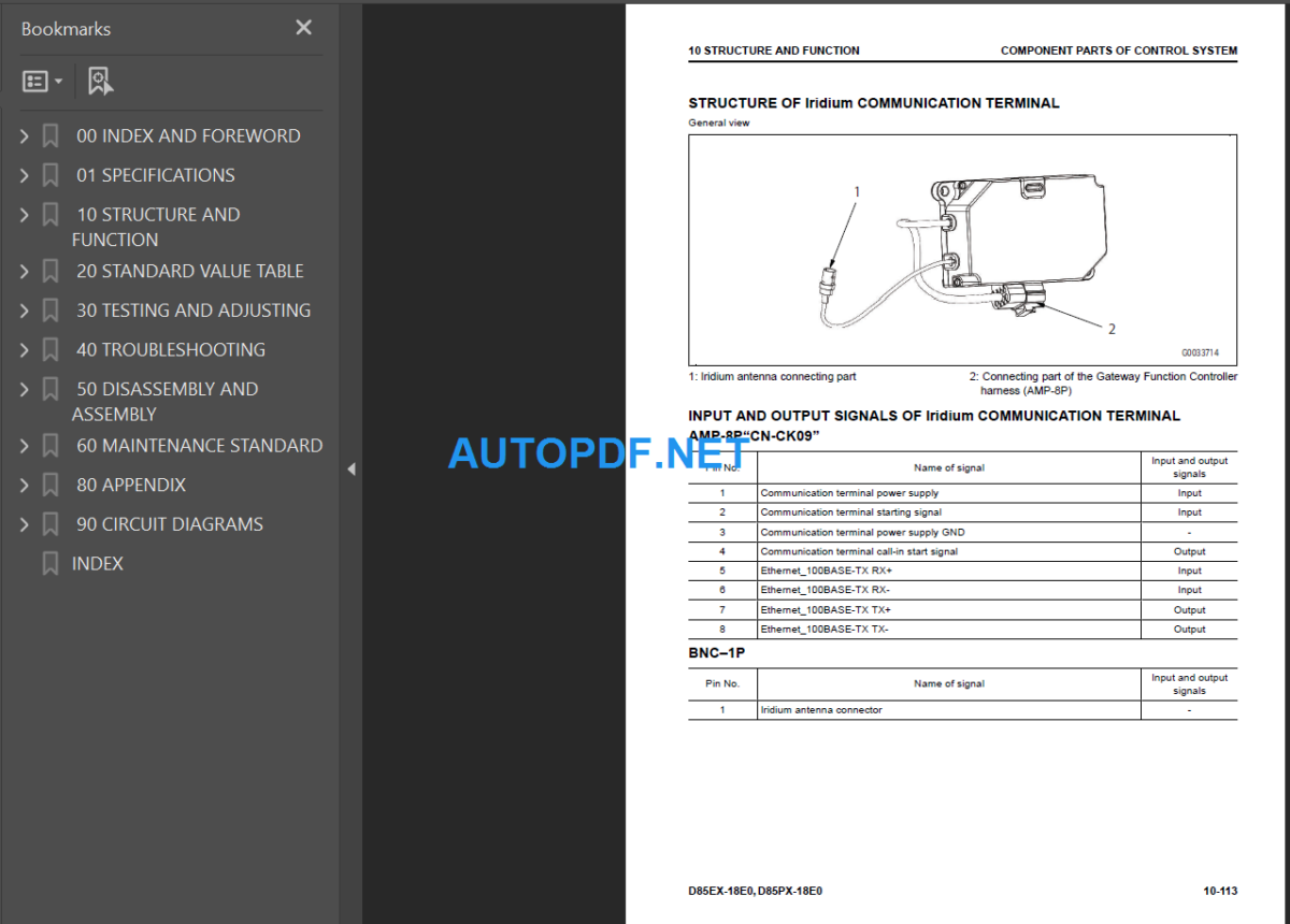 D85EX PX-18E0 Shop Manual