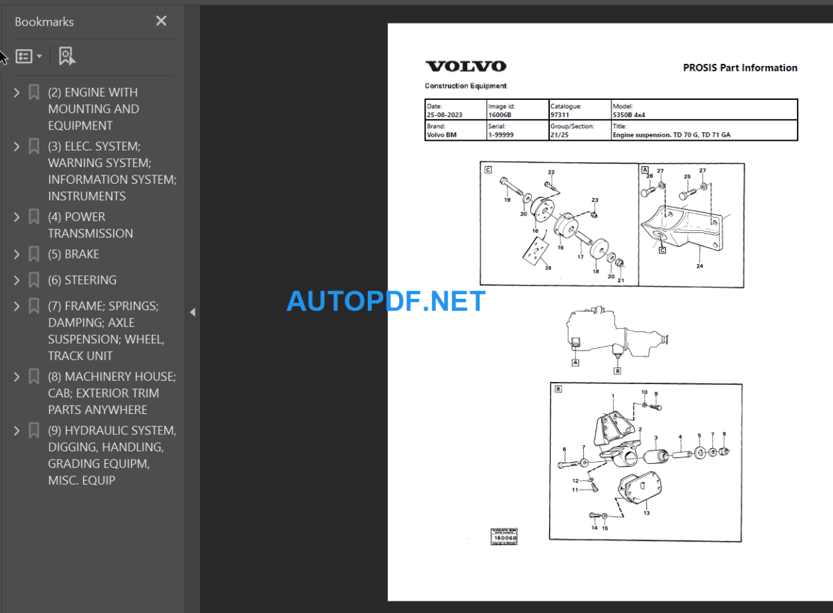 5350B 4x4 BM Parts Manual