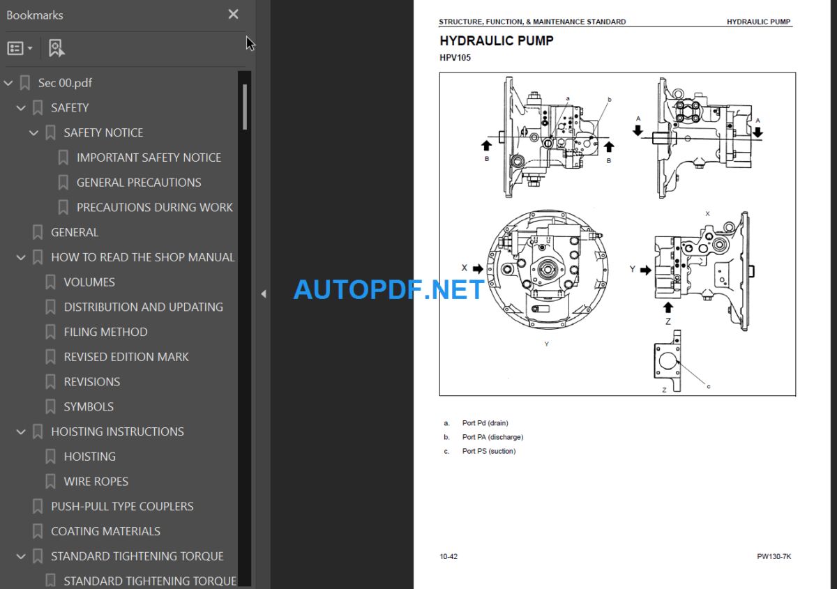 PW130-7K Shop Manual