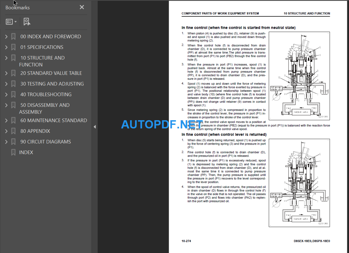 D85EX PX-18E0 Shop Manual