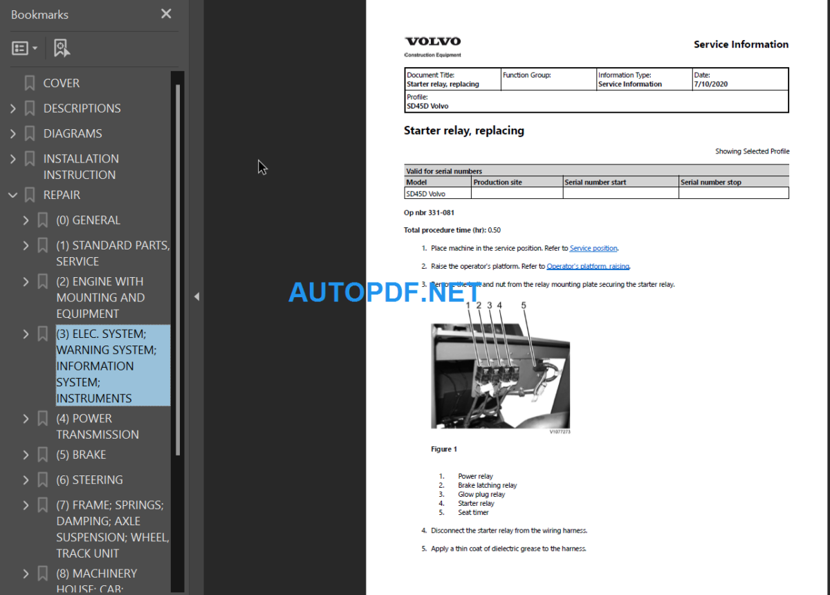 SD45D Service Repair Manual