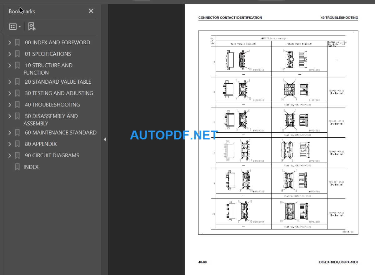 D85EX PX-18E0 Shop Manual