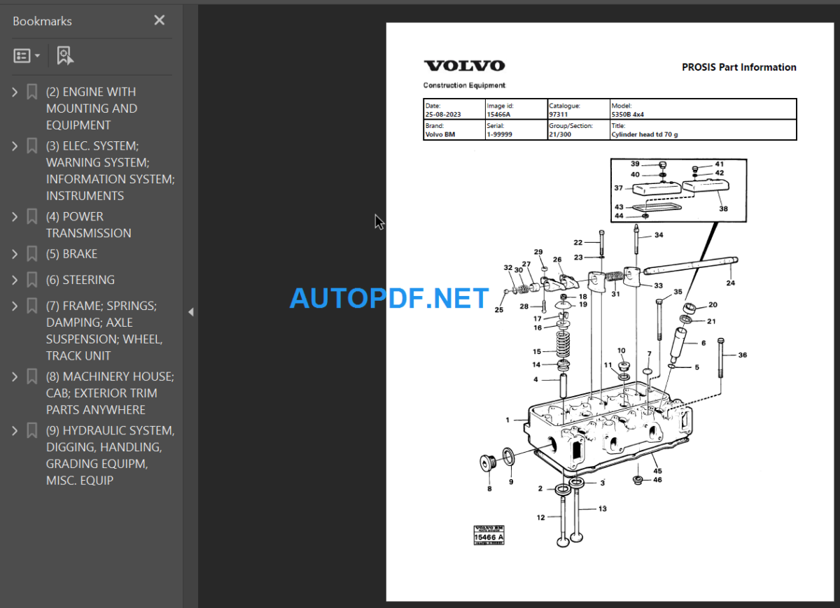 5350B 4x4 BM Parts Manual