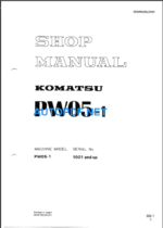PW05-1 Shop Manual