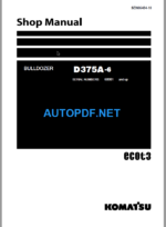 Komatsu D375A-6 Shop Manual