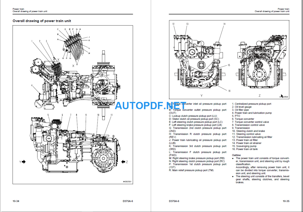 Komatsu D375A-6 Shop Manual