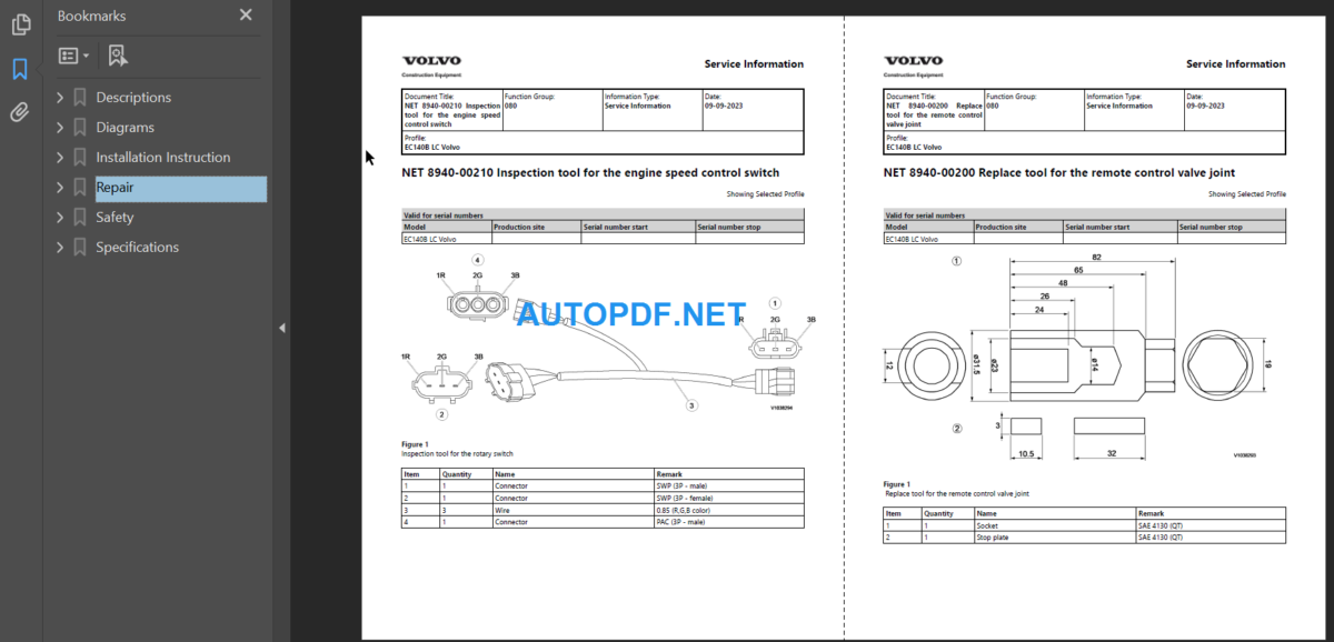 EC140B LC Excavator Service Manual