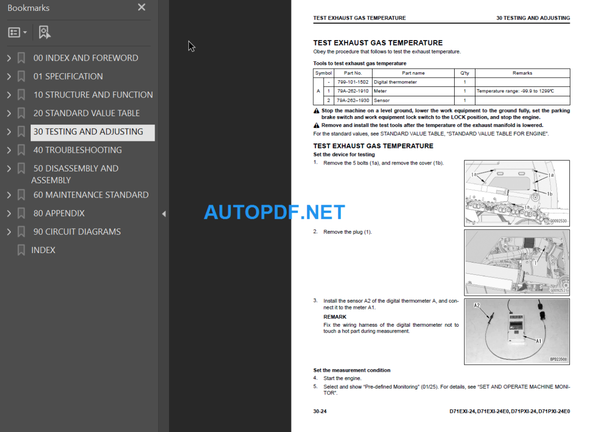 D71EXi-24 D71EXi -24E0 D71PXi-24 D71PXi-24E0 Shop Manual