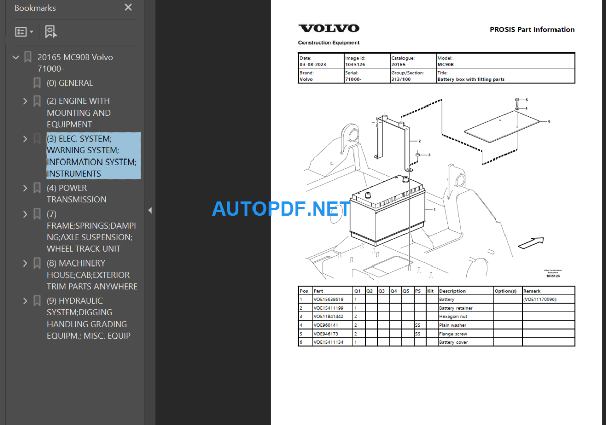 Mc90B Parts Manual