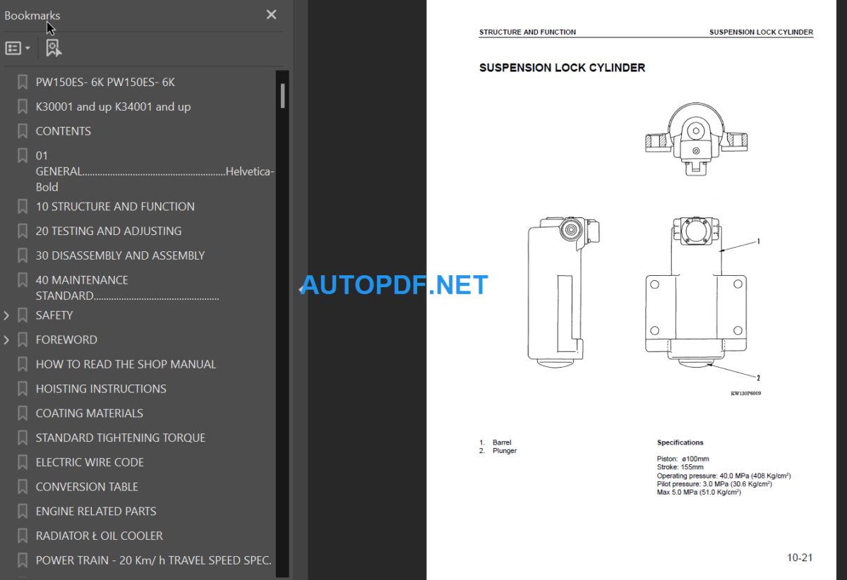 PW150ES-6K Shop Manual