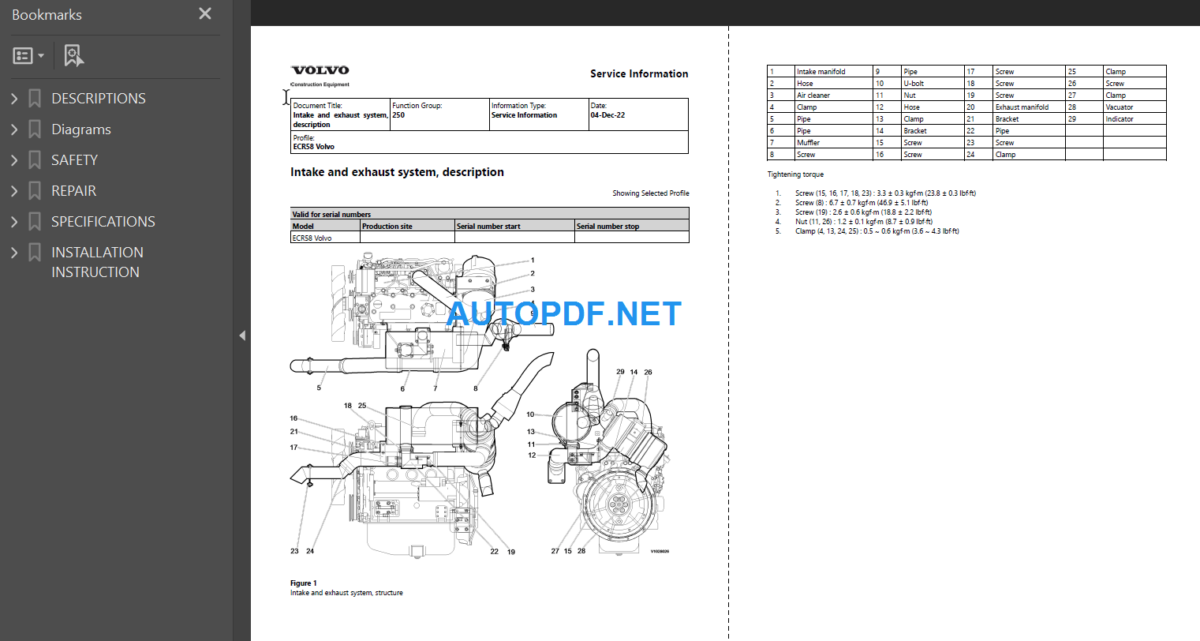 ECR58 Wheel Loader Service Manual