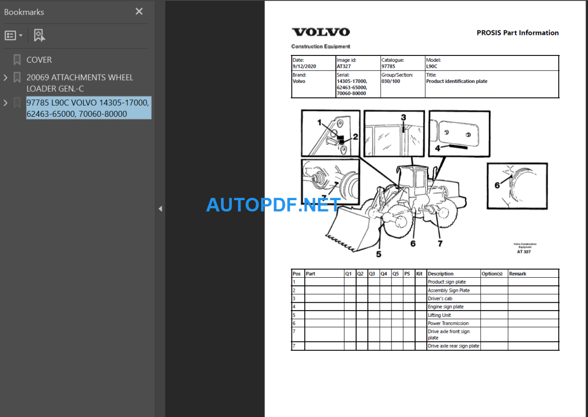 L90C Parts Manual