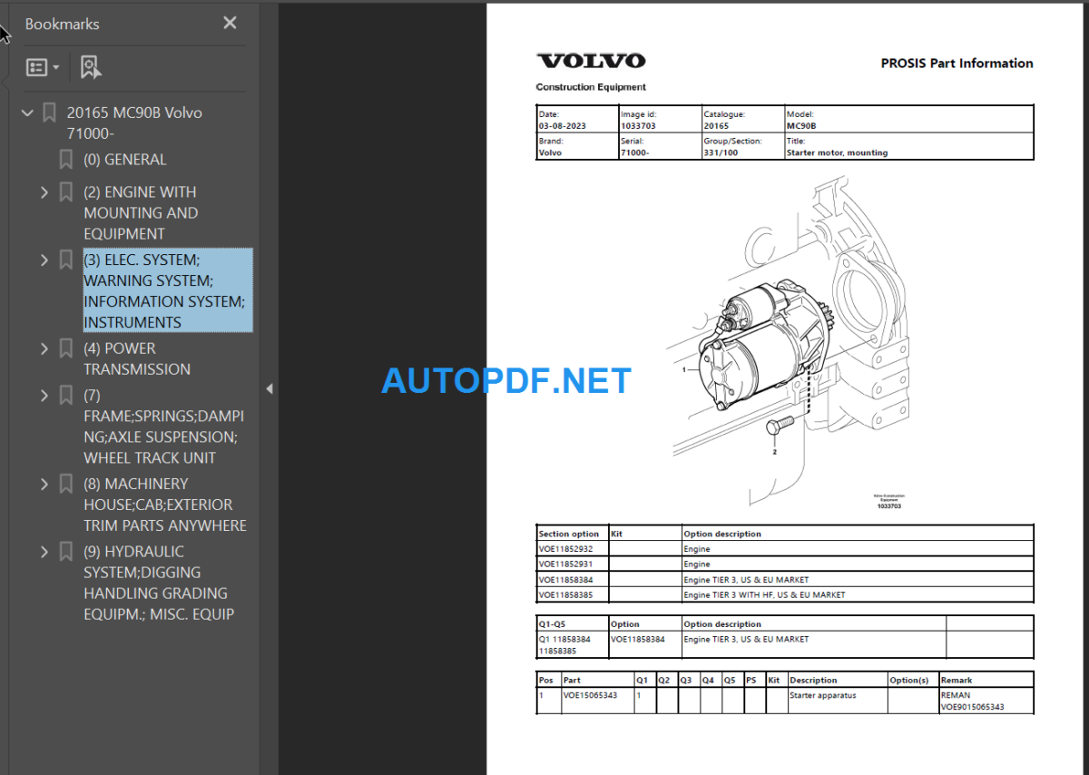 Mc90B Parts Manual