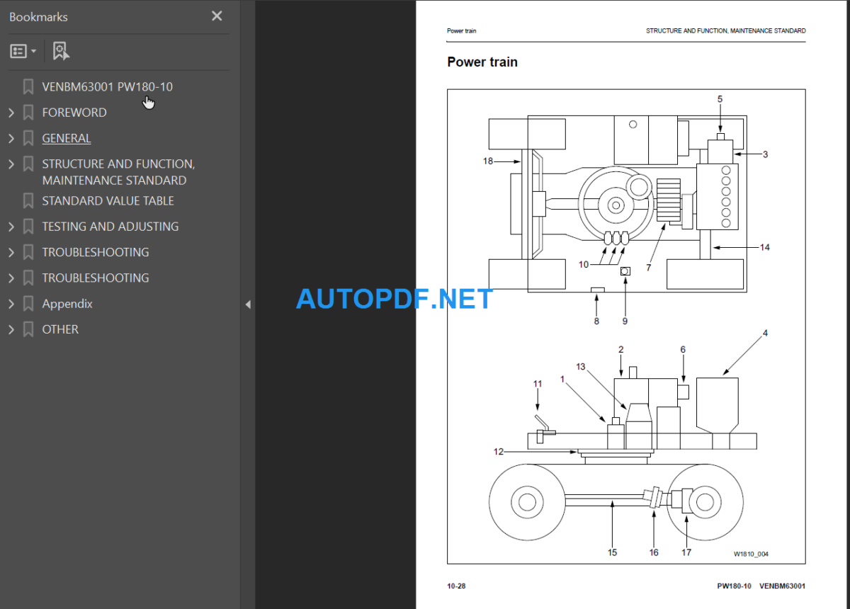 PW180-10 (H60051 and up) Shop Manual 2016