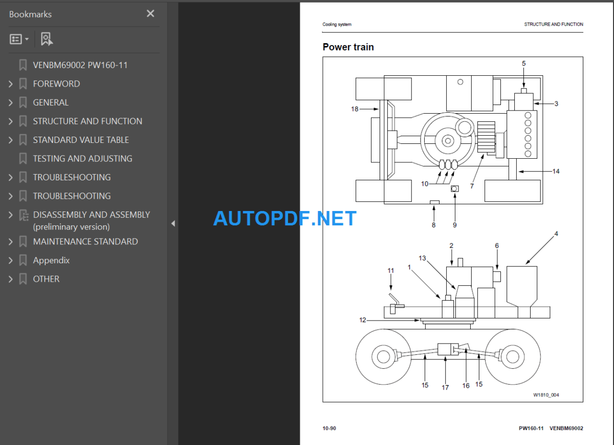 PW160-11 Shop Manual