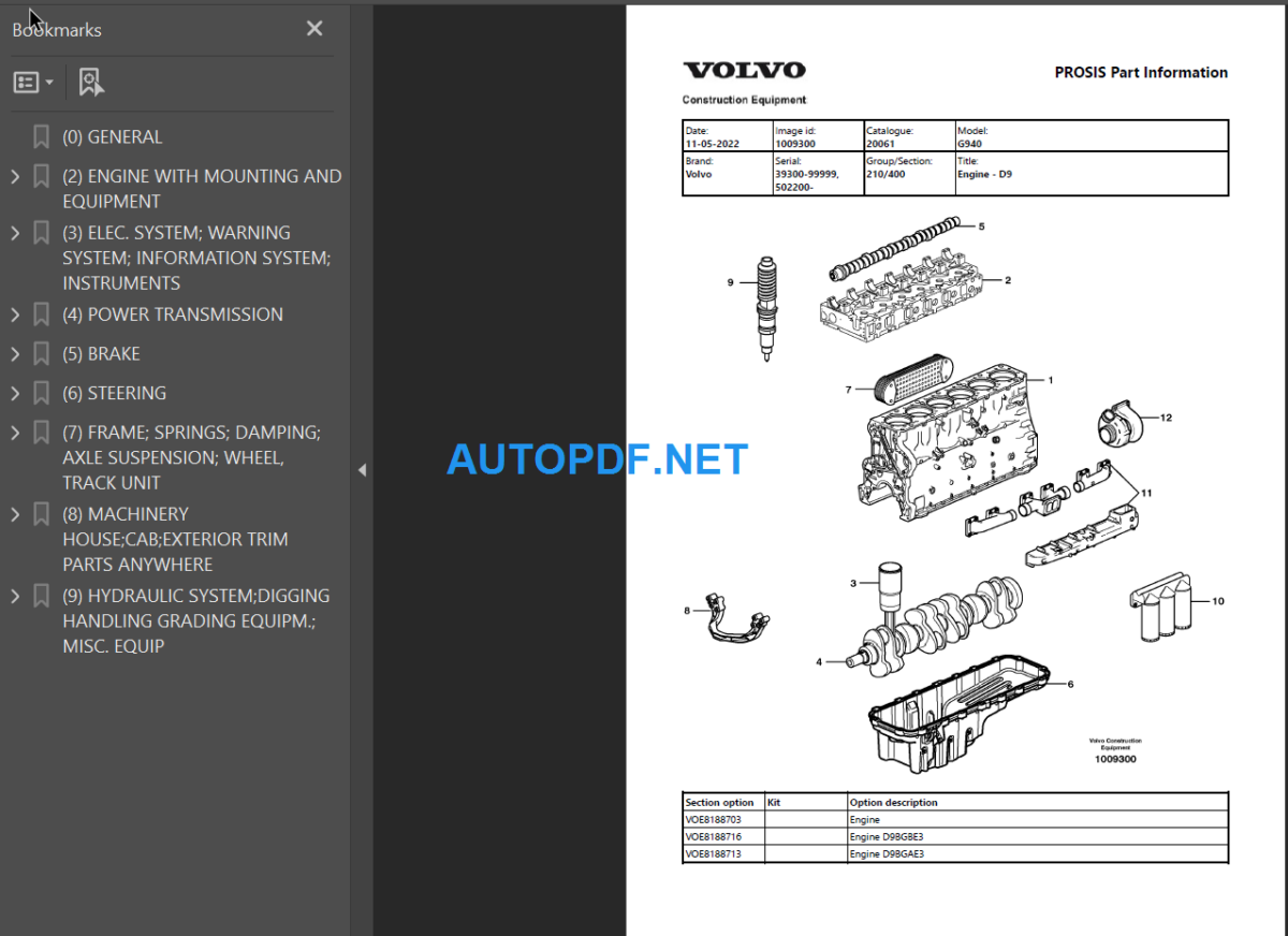 G940 Parts Manual