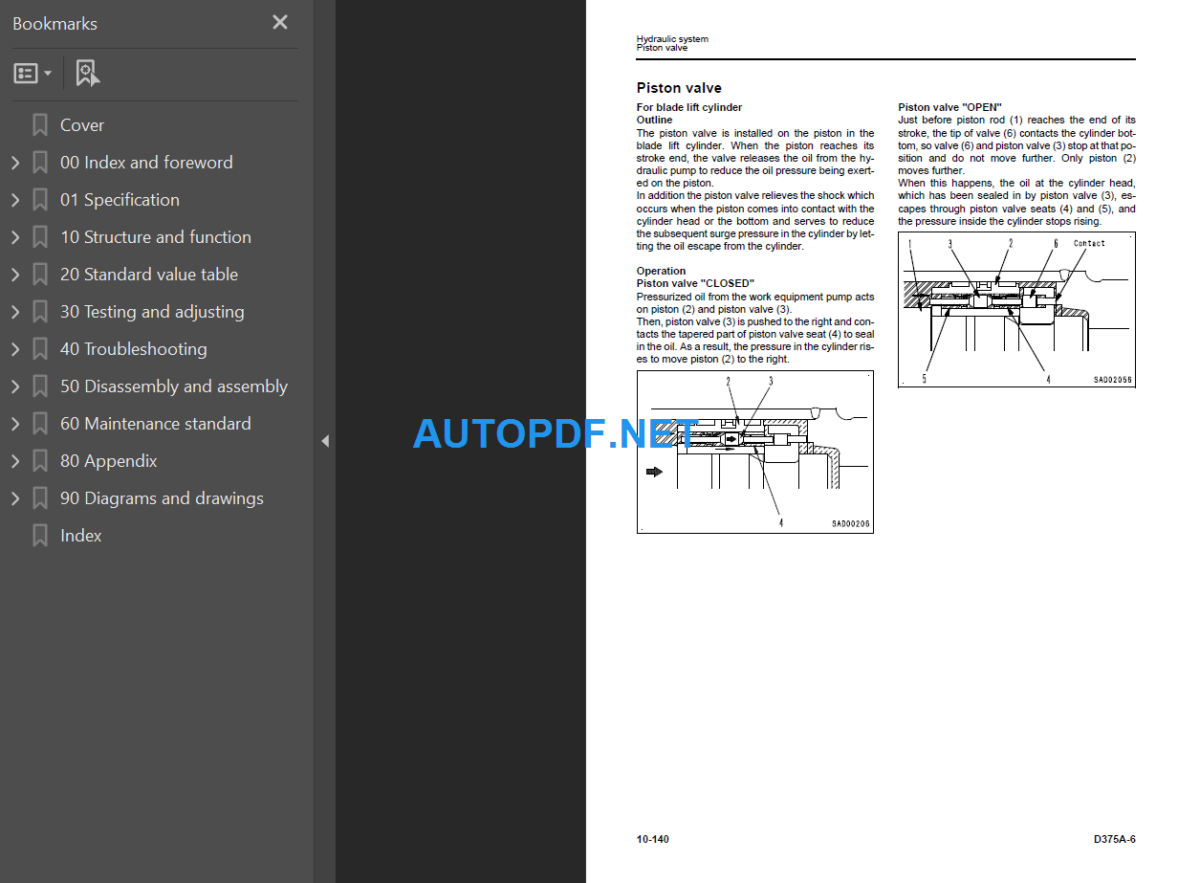 D375A-6 Shop Manual (60631 and up)