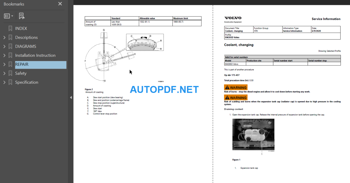 EW205D Service Repair Manual