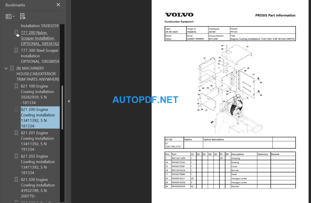 PT125 Parts Manual