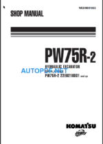 PW75R-2 (22E0210001 and up) Shop Manual