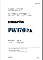 PW170-5K Shop Manual