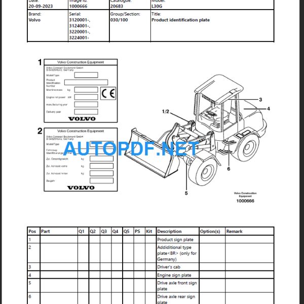 L30G Parts Manual