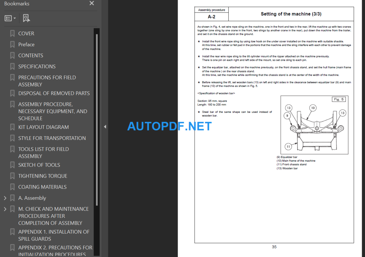 D475A-5E0 D475ASD-5E0 Field Assembly Instruction