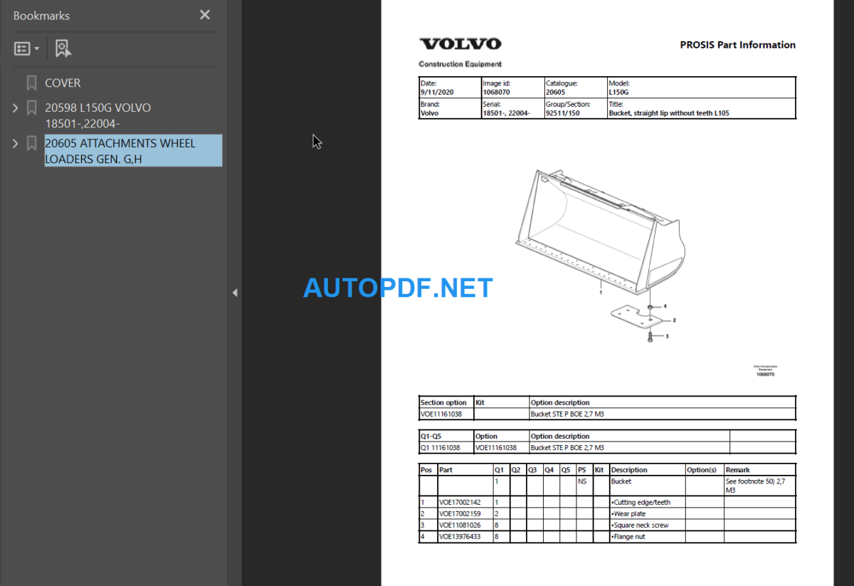 L150G Parts Manual