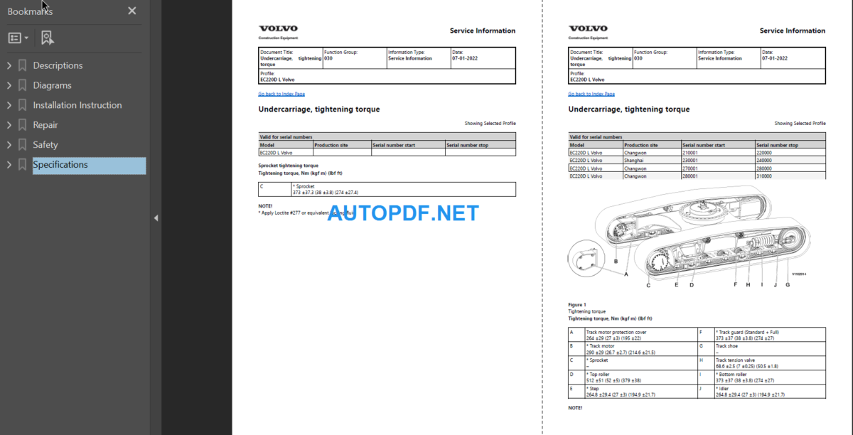 EC220D L Service Repair Manual