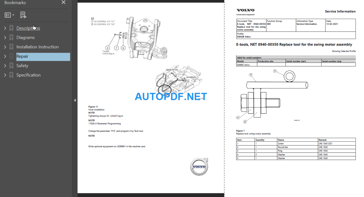 EW60E Service Repair Manual