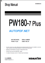 PW180-7 Plus Shop Manual