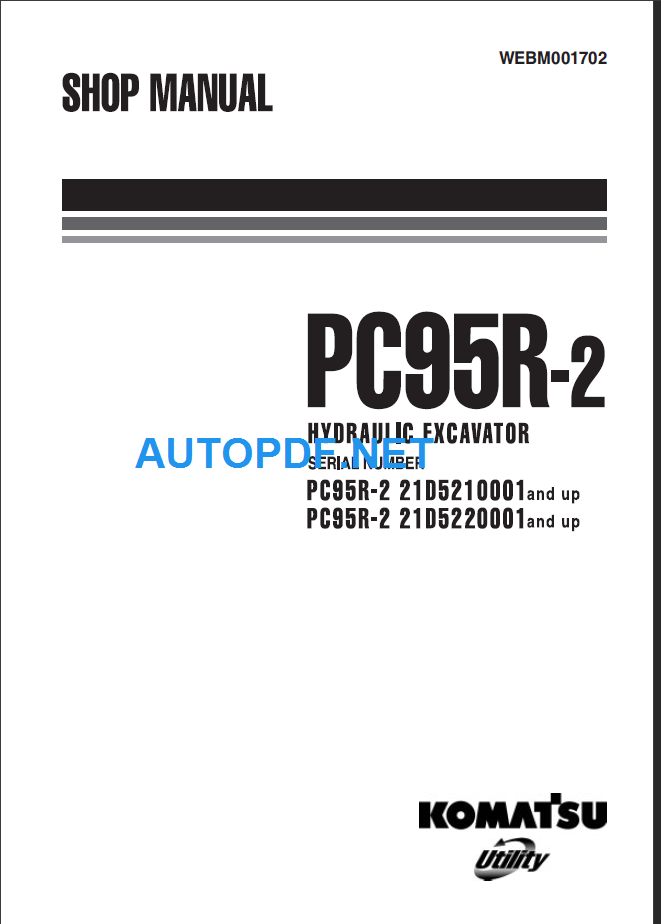 PC95R-2 Shop Manual